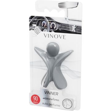 Vinove – Autoparfum – Car Airfreshner - Vinner Silverstone Heren Polymeer Grijs