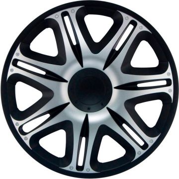 J-Tec Wieldoppen 13 inch Nascar zilver/zwart