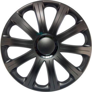 J-Tec Wieldoppen 16 inch Modena R grijs - chroom ring