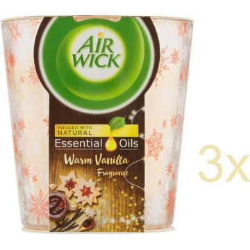 Airwick Geurkaars - Essential Oils - Hemelse Vanille - 6 x 105 gram