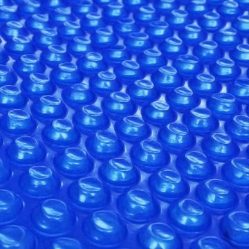 Solar zwembadfolie drijvend rond 455 cm PE blauw