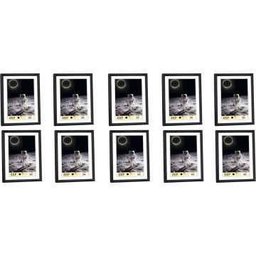 Zep fotolijst - KB2 - Zwart - 13x18 cm - Kunststof - 10 stuks