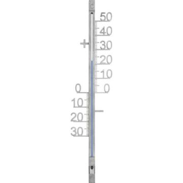 TFA - Buitenthermometer - Zilver - Analoog - Metaal - -30 tot +50 °C - Weersbestendig