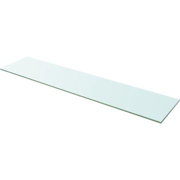 Wandschap transparant 110x25 cm glas