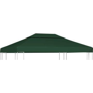 Vervangend tentdoek prieel - 100% polyester - Groen - 3 x 4 m