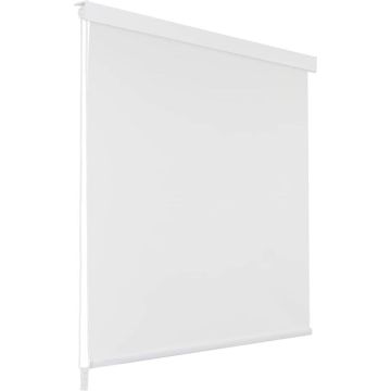 Rolgordijn voor douche 100x240 cm wit