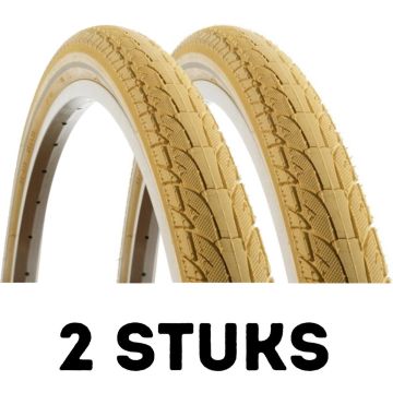 Fietsband - Buitenband - Set van 2 - No Puncture Reflex 28x2.00 (50-622) Crème