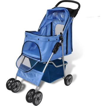 Wandelwagen voor hond blauw