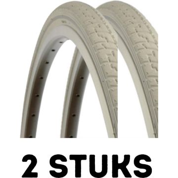 Fietsband - Buitenband - Set van 2 - No Puncture 28x1 5/8x1 1/2(40-622) wit