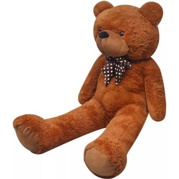 Teddybeer XXL 175 cm zacht pluche bruin