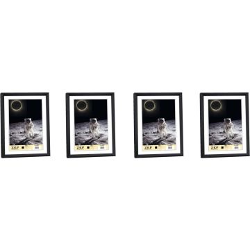 Zep fotolijst - KB6 - Zwart - 30x45 cm - Kunststof - 4 stuks