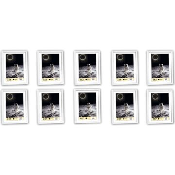 Zep fotolijst - KW1 - Wit - 10x15 cm - Kunststof - 10 stuks