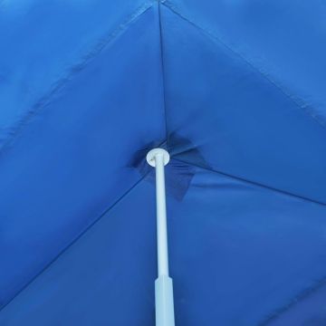 Partytent - pop-up - Met 5 zijwanden - Polyester Blauw - 3x9 m