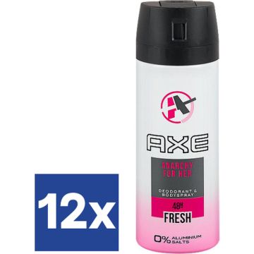 Axe Anarchy For Her Deospray (Voordeelverpakking) - 12 x 150 ml