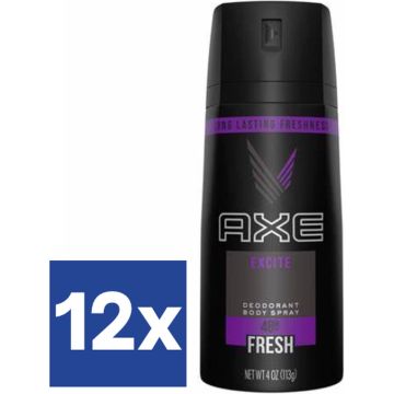 AXE Men Excite Deo Spray (Voordeelverpakking) - 12 x 150 ml