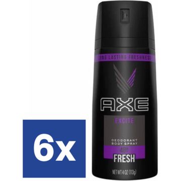 AXE Men Excite Deo Spray - 6 x 150 ml