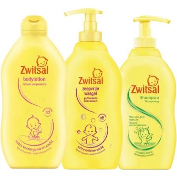 Zwitsal Bodylotion 400 ml / Zeepvrije Wasgel Pomp / Anti Prik Shampoo Pomp