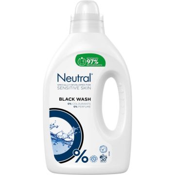 2x Neutral Vloeibaar Wasmiddel Zwart 1 liter