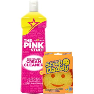 Scrub Daddy Spons &amp; The Pink Stuff Schuurmiddel Pakket