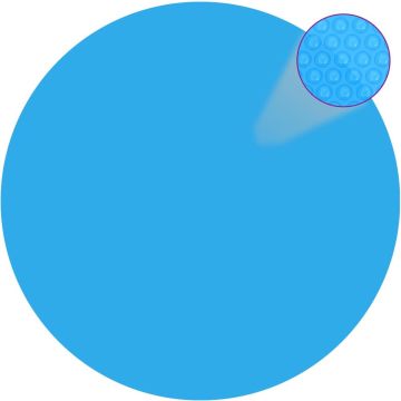 VidaLife Solar zwembadfolie drijvend rond 250 cm PE blauw