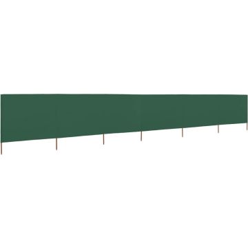 VidaLife Windscherm 6-panelen 800x80 cm stof groen