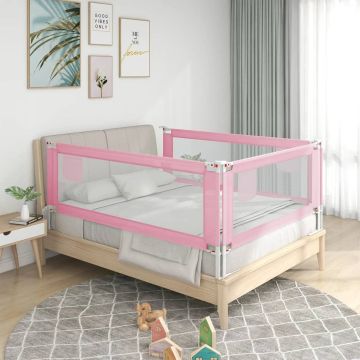 VidaLife Bedhekje peuter 100x25 cm stof roze