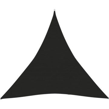 VidaLife Zonnezeil 160 g/m² 3,6x3,6x3,6 m HDPE zwart