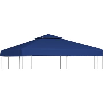 VidaLife Vervangend tentdoek prieel 310 g/m² 3x3 m donkerblauw