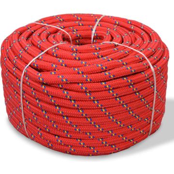 VidaLife Boot touw 10 mm 250 m polypropyleen rood