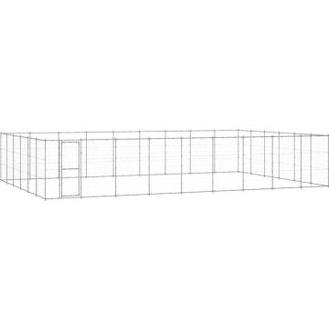 VidaLife Hondenkennel 65,34 m² gegalvaniseerd staal