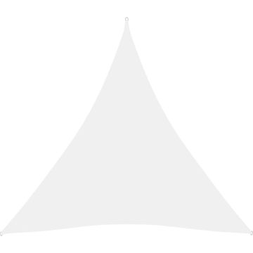 VidaLife Zonnescherm driehoekig 3,6x3,6x3,6 m oxford stof wit