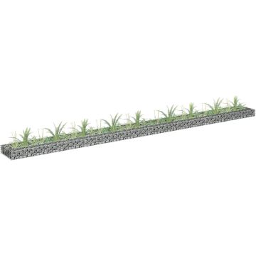 VidaLife Gabion plantenbak verhoogd 360x30x10 cm gegalvaniseerd staal