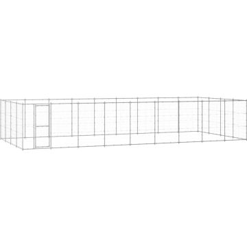 VidaLife Hondenkennel 43,56 m² gegalvaniseerd staal