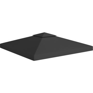 VidaLife Prieeldak 2-laags 310 g/m² 3x3 m zwart