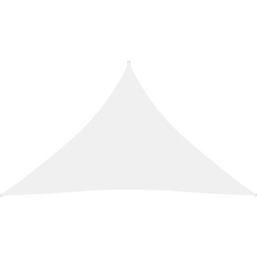 VidaLife Zonnescherm driehoekig 4x4x5,8 m oxford stof wit