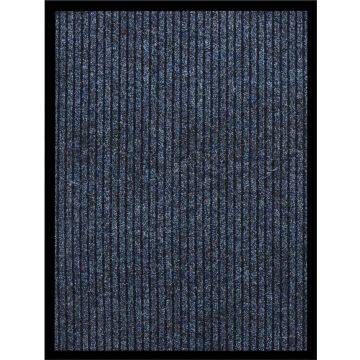 VidaLife Deurmat 60x80 cm gestreept blauw