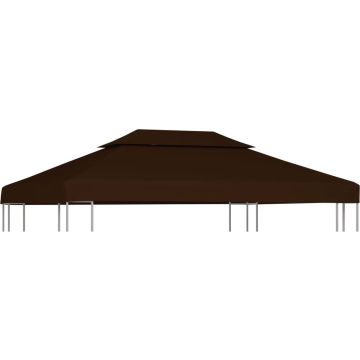 VidaLife Prieeldak 2-laags 310 g/m² 4x3 m bruin
