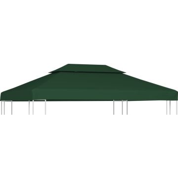 VidaLife Vervangend tentdoek prieel 310 g/m² 3x4 m groen