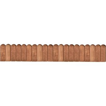 VidaLife Gazonrand 120 cm geïmpregneerd grenenhout bruin