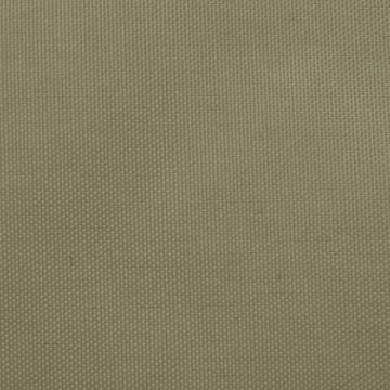 VidaLife Zonnescherm driehoekig 3x3x3 m oxford stof beige