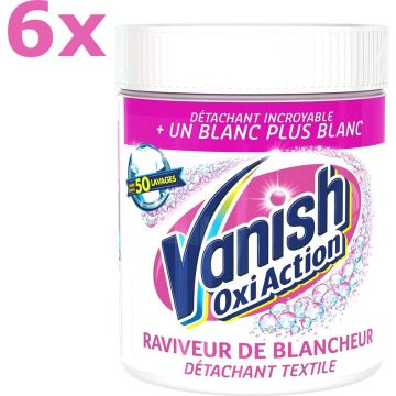 Vanish - Oxi Action - Witte Was Vlekverwijderaar - Poeder - 6x 940gram - Voordeelverpakking