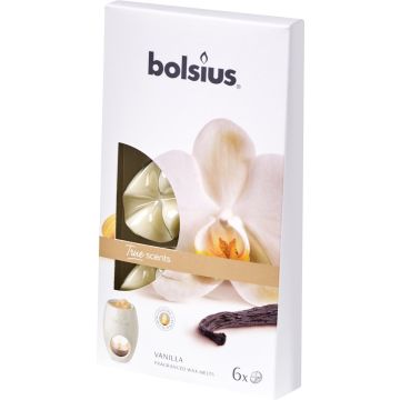 Bolsius Waxmelts pack 6 True Scents Vanille