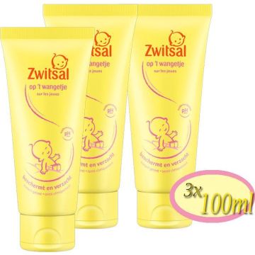 3x 100ml Zwitsal Gezichtscrème Op 'T Wangetje