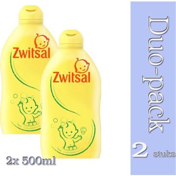 Duo pack 2x Zwitsal Shampoo Baby 500 ml -(8717163807460) Met anti-prik formule