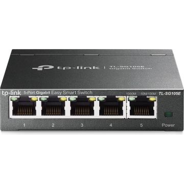 TP-Link TL-SG105E - Netwerk Switch - Smart managed - 5 poorten