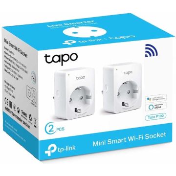 TP-Link Tapo P100 - Slimme Stekker - Smart Plug - 2 stuks - WiFi Stopcontact