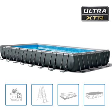 Intex zwembadset Ultra XTR Frame rechthoekig 975x488x132 cm - Incl. zandfilterpomp