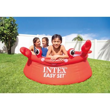 Intex Opblaaszwembad Happy Crab 183 X 51 Cm Pvc Rood