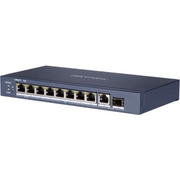 DS-3E0510HP-E - Gigabit PoE switch met High PoE o.a. voor PTZ