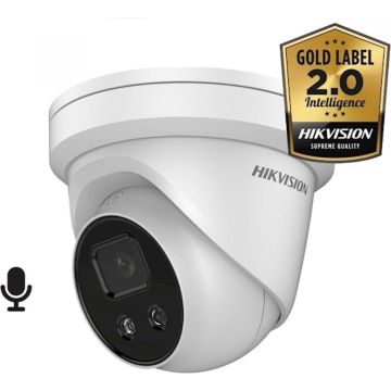 Hikvision Digital Technology DS-2CD2346G2-IU(2.8mm)(C) Torentje IP-beveiligingscamera Binnen &amp; buiten 2688 x 1520 Pixels Plafond/muur